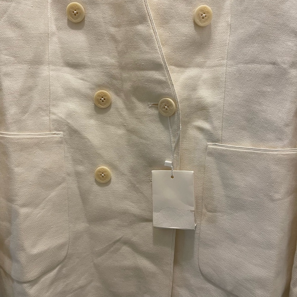 Max Mara Linen Doubled Breasted Jacket NWT - Picture 3 of 8